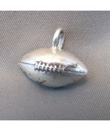 VINTAGE STERLING SILVER 3D FOOTBALL PENDANT CHARM USA - £11.74 GBP
