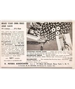 1957 R Peters Braidmaster Rug Kit Advertisement Crafts Sewing Supply F7C - $27.40 CAD