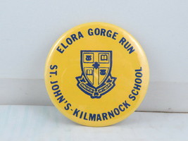 Vintage Local Sports Pin - Elora Gorge Run St. John&#39;s Kimarnock School -... - £10.59 GBP