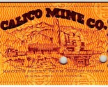Calico Mine Company Adult Admission Ticket Knotts Berry Farm 50c Adult 1... - $8.86