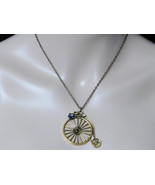 Penny Farthing Bicycle Necklace Old Bike Necklace Bicycle Jewelry Women ... - £12.82 GBP