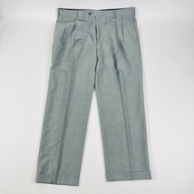 Jos A Bank Signature Collection Men&#39;s Pants Size SEE Measurements Gray Pleated - $23.74