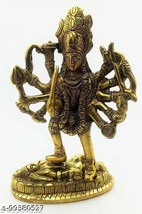 Goddess Maha Kali Mahakali Kalika Brass Statue Sculpture Idol Murti figu... - $27.46