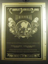 1975 The Charlie Daniels Band Fire on the Mountain Album Advertisement - £14.61 GBP