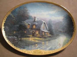 LAMPLIGHT GLEN collector plate THOMAS KINKADE Lamplight Village - $19.99