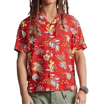 Polo Ralph Lauren Men&#39;s Short Sleeve Tropical Print Camp Shirt Classic Fit Multi - £61.53 GBP