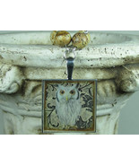 Owl Necklace Owl Jewelry Nature Jewelry Beige Necklace Jasper Necklace W... - £24.03 GBP