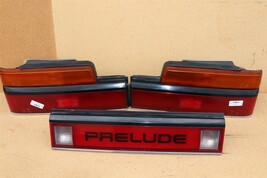 1985 HOnda Prelude Taillight Tail Light Lamps W/ Center Panel Set L&R Heckblende image 5