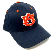 MVP Auburn Tigers Logo Navy Blue Curved Bill Adjustable Hat - £23.46 GBP