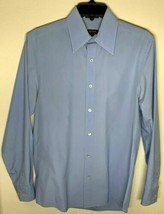 DKNY Mens Small Baby Blue Long Sleeve Collar Button Up Dress Shirt - $15.21