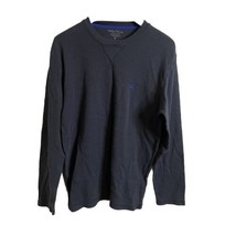 Nautica Sleepwear Long Sleeve Navy Blue Mens XL Pullover Ribbed - $9.08