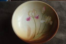 REINHOLD SCHLEGELMILCH RS Prussia Germany, 1920&#39;s Orchids FRUIT bowl - £20.00 GBP