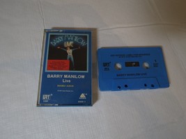 Barry Manilow Live 1977 cassette tape Double album BLUE RARE 5301 8500 T Arista - £16.18 GBP