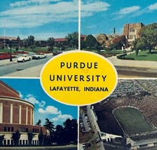 1970 Purdue University Oval Postcard West Lafayette Indiana Vintage E86RP2 - $19.99