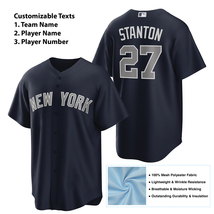 New York Yankees Navy Alternate Replica Custom Jersey, Personalized Name Number - £31.44 GBP+