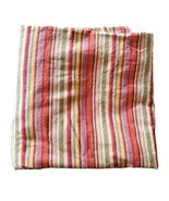 Crate &amp; Barrel VTG Samba Stripe Table Cloth Picnic Blanket Multicolor 60... - £52.28 GBP