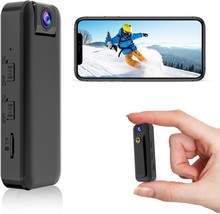 1296P Mini Body Camera Video Recorder Wearable Hidden Camera 180 Lens Ro... - $88.32