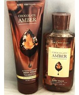 CHOCOLATE AMBER Bath &amp; Body Works Body Wash &amp; Body Cream 8 oz/226 g - €24,73 EUR