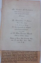 Vintage Wedding Invitation And Newspaper Wedding Announcement 1944 - £1.58 GBP