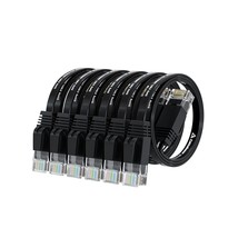 Cat 6 Ethernet Cable 1.5Ft (6 Pack) (At A Cat5E Price But Higher Bandwidth) Flat - £17.42 GBP