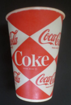 Vintage Drink Coca Cola Diamond Paper Cups 1960S Brand New 10oz - $1.49
