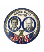 Vintage 2000 George W. Bush Dick Cheney Renewing America Jugate Pinback ... - $31.63 CAD