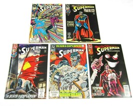 Lot 5 Vintage 1991-1993 Superman Comic Books 61, 72, 75, 78, &amp; 84 DC Comics - £19.53 GBP