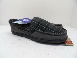 Dearfoams Men's Memory Foam Slippers Black-Plaid Size 9-10M - $35.62