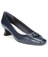 NIB Easy Street Black Pump Decorative Square Toe Mid Chunky Heel 8 Medium  - $789.67 MXN