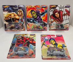 Set Of 5 NIP Hot Wheels Masters Of The Universe MOTU Diecast He-Man Skel... - $33.87