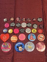 Vintage Button Pin Lot Of 30 - £21.93 GBP