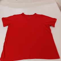 Under Armour Men’s Red T-Shirt Size Large Heat Gear Loose Fit Short Sleeve image 2