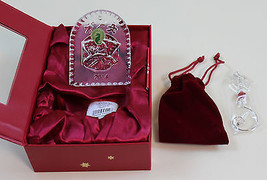 New Waterford Crystal Ornament Night Before Christmas Pouch Box &amp; Enhancer  - £34.04 GBP