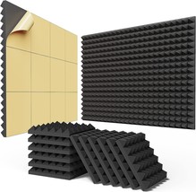 Beequiet 12 Pack Self-Adhesive Sound Proof Foam Panels 2&quot; X 12&quot; X 12&quot; - Fast - £30.62 GBP