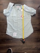 PROPPER Shirt Mens 17.5 Dress Button AG 428 Tapered Collar Tactical Light Green - £18.41 GBP