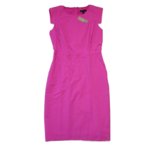 NWT J.Crew Resume Sheath in Vivid Flamingo Pink Stretch Wool Dress 0 $188 - £79.32 GBP