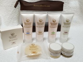 Diamond Resorts 9 Pc SET Moisturizer Gel Shampoo Scrub Salts Facial Bath... - $49.49