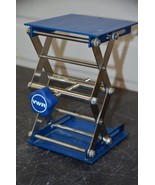 VWR 6&quot; x 6&quot; Lab Jack Blue Platform 9-3/8&quot; Max 3&quot; Min Height Scissor Lift - $57.38