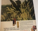 1960s Federal Shotgun Shells Vintage Print Ad Advertisement pa13 - £4.66 GBP