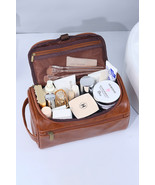 Chestnut PU Leather Multifunctional Handle Large Makeup Bag - €11,26 EUR Chestnut PU Leather Multifunctional Handle Large Makeup Bag - €11,26 EUR