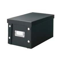 Zeller CD-Box, Wood, Black Floral, 16.5 x 28 x 15 cm  - £28.62 GBP