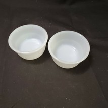 Vtg Glasbake Milk White Custard/ Ramekin Cups / Set of 2 - $11.40