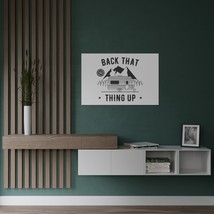Back That Thing Up Poster - Black and White Camper Trailer Illustration ... - $22.66+