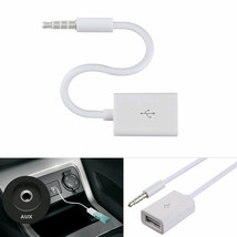 3.5Mm Male Aux Audio Plug Jack To Usb 2.0 Female Converter Cable Cord Ca... - $14.24