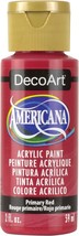 Americana Acrylic Paint 2oz Primary Red Semi Opaque - $440.07 MXN