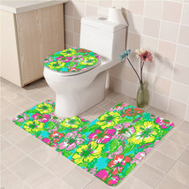 3Pcs/set Big Flirt Lilly Bathroom Toliet Mat Set Anti Slip Bath Floor Ca... - $33.29+