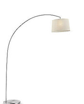 Ore Furniture K-9747-1 84.5 in. Oma Brushed Nickel Arch-Floor Lamp - £180.31 GBP