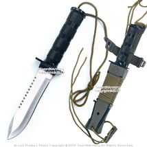 Fixed Blade Military Serrated Complete Survival Knife W/ Kit &amp; Sheath Re... - $17.80