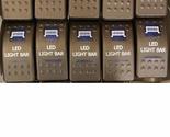10 Pack Rocker Switch Led Light Bar Blue 12v 20a, 24v 10a Car Truck Inte... - $69.95