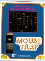 Mouse Trap Arcade Flyer Original 1981 Video Game Retro 8.5&quot; x 11&quot; Maze Vintage - £16.82 GBP